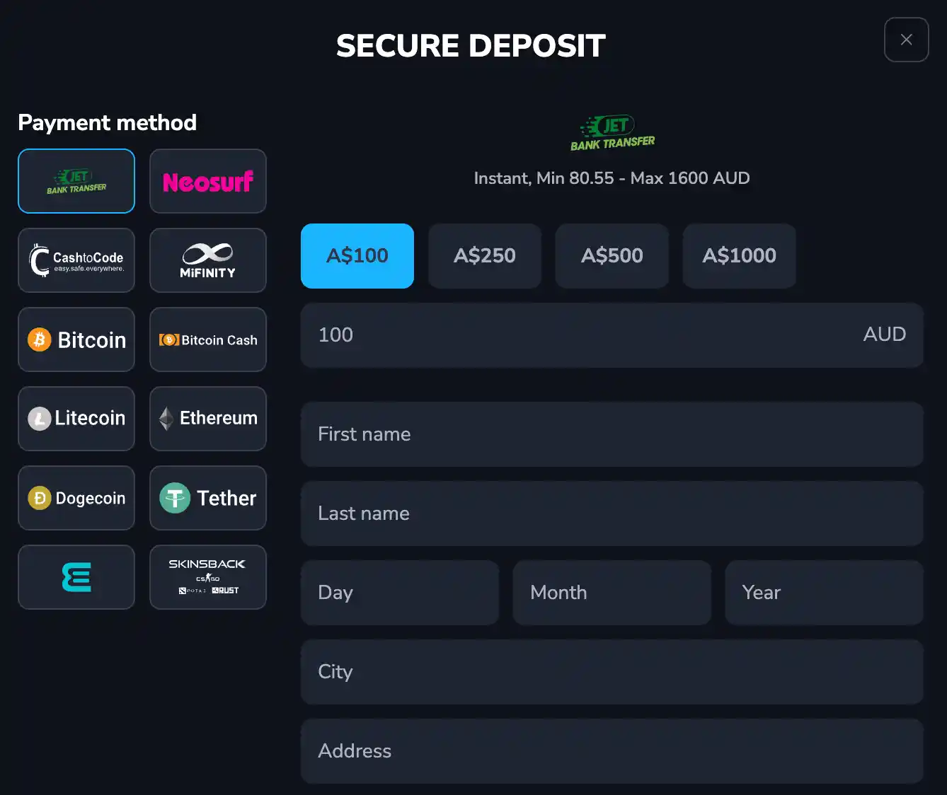 lucky wins casino withdrawal time